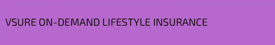 VSURE ON-DEMAND LIFESTYLE INSURANCE